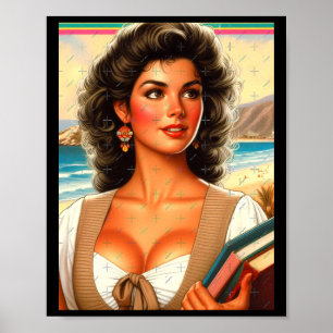 Hot Teacher-Sticker Poster