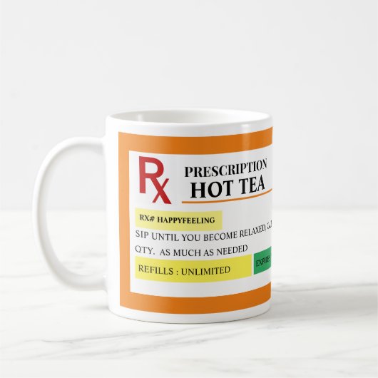 Hot-theebeschrijvende mok (Links)