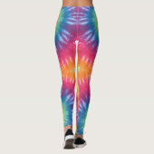 Hot Tie Dye Rainbow Swirl Leggings (Achterkant)