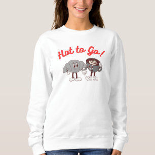 Hot to Go Shirt Sweatshirt, Retro vintage, Koffie
