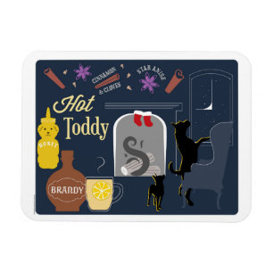 Hot Toddy Winter Cocktail Magneet