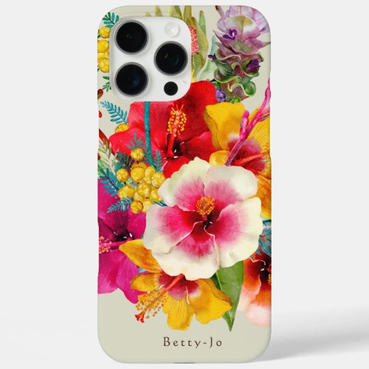 Hot Tropical Blooms Case-Mate iPhone Case (Achterkant)