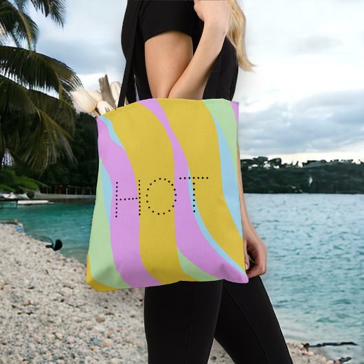 Hot Tropical Print Neon Pastel ©Cathy Thompson Draagtas