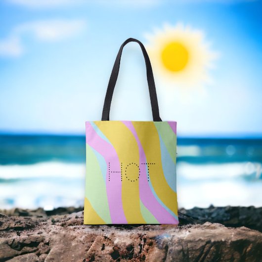 Hot Tropical Print Neon Pastel ©Cathy Thompson Draagtas