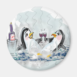 Hot Tub Penguins! Magneet