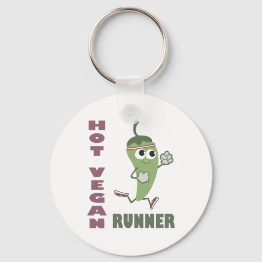 Hot Vegan Runner Sleutelhanger (Voorkant)
