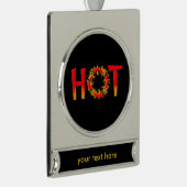 HOT VERZILVERD BANNER ORNAMENT (Rechts)