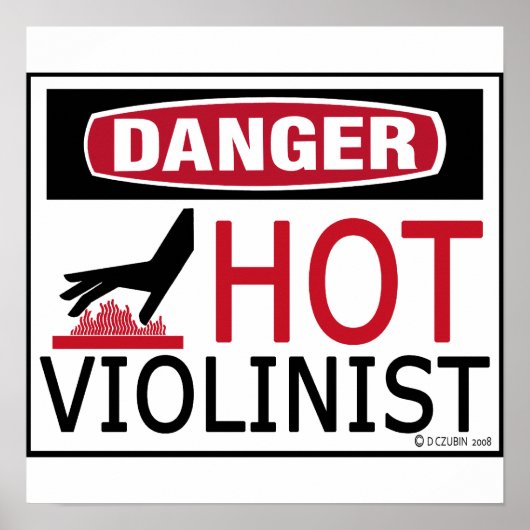 Hot Violinist Poster (Voorkant)
