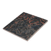 Hot-vulkanische asrode lijnen van het Lava-textuur Tegeltje (Zijkant)