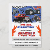 Hot wheels feestuitnodigingen Foto Bash Kaart (Voorkant)