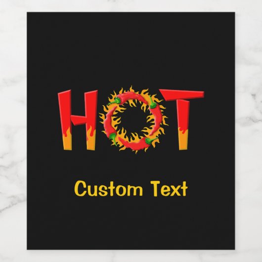 HOT WIJN ETIKET (Enkel label)