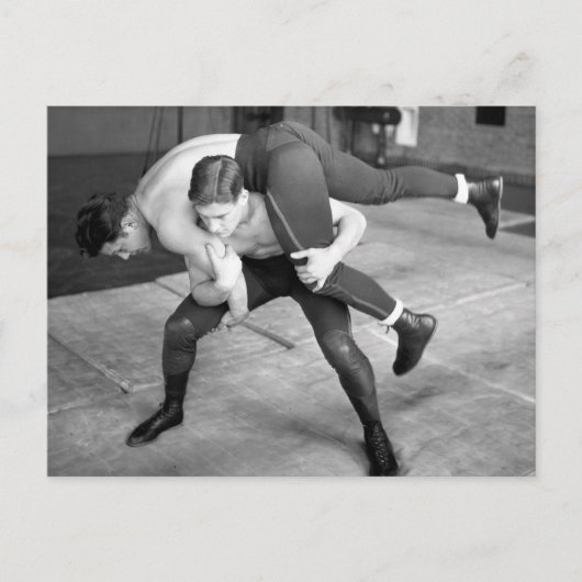 Hot Wrestlers Briefkaart (Voorkant)