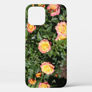 Hot-yellow roze roze roze roze lakkering iPhone 12 hoesje