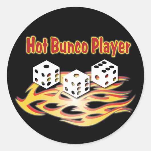 hotbunco ronde sticker (Voorkant)