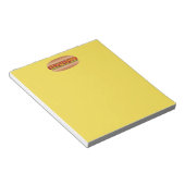 Hotdog afbeelding notitieblok (Schuin)