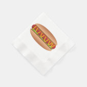 Hotdog afbeelding servetten (Hoek)