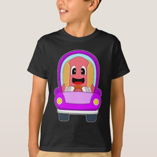 Hotdog-auto T-shirt (Voorkant)
