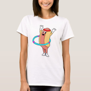 Hotdog bij Fitness met Flywheels T-shirt
