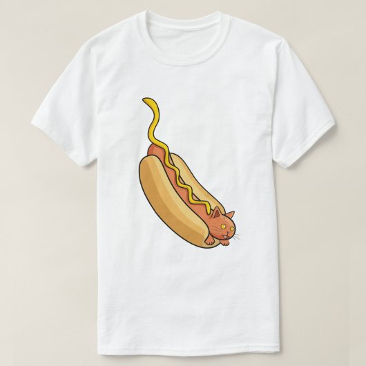 Hotdog Cat T-shirt (Design voorkant)