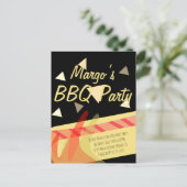 Hotdog Cookout BBQ Anniversaire Fête Invitation (Debout devant)