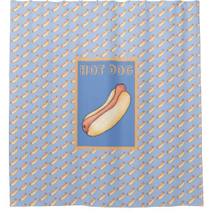 hotdog douchegordijn
