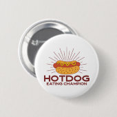 Hotdog Eating Champion Ronde Button 5,7 Cm (Voorkant /achterkant)