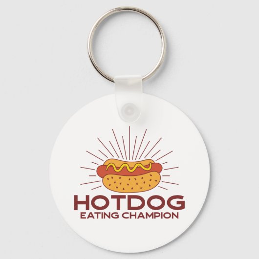 Hotdog Eating Champion Sleutelhanger (Voorkant)