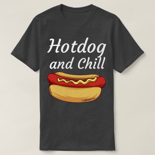 Hotdog en Chill T-shirt (Design voorkant)