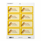 Hotdog Etiket (Full Sheet)