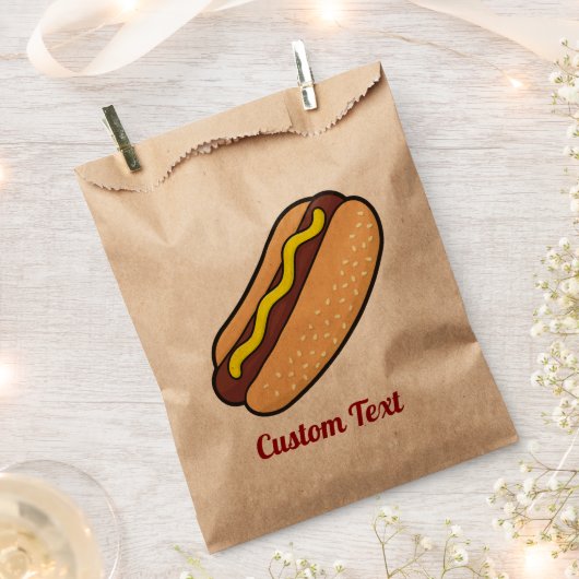 Hotdog Favor Bag Bedankzakje (Geknipt)