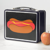 HOTDOG FUNNY RETRO METAL LUNCHBOX (En situation)