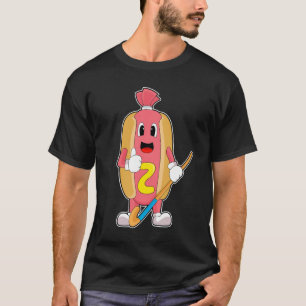 Hotdog Hockey stick T-shirt