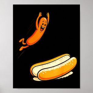 Hotdog hoog duiken poster