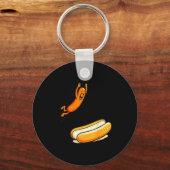 Hotdog hoog duiken sleutelhanger (Voorkant)