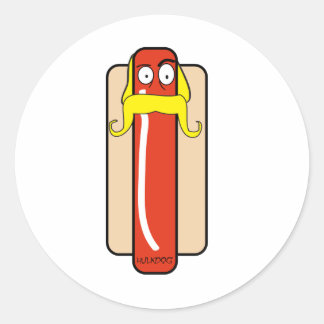 Hotdog Hulk Hogan Ronde Sticker