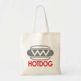 Hotdog Icon Burger Canvas tas