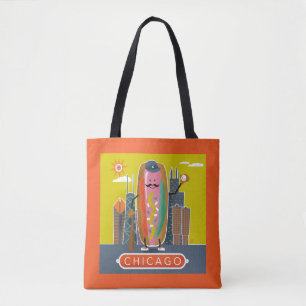 Hotdog in Chicago-stijl Draagtas