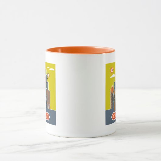 Hotdog in Chicago-stijl Mok (Midden)