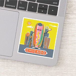 Hotdog in Chicago-stijl Sticker