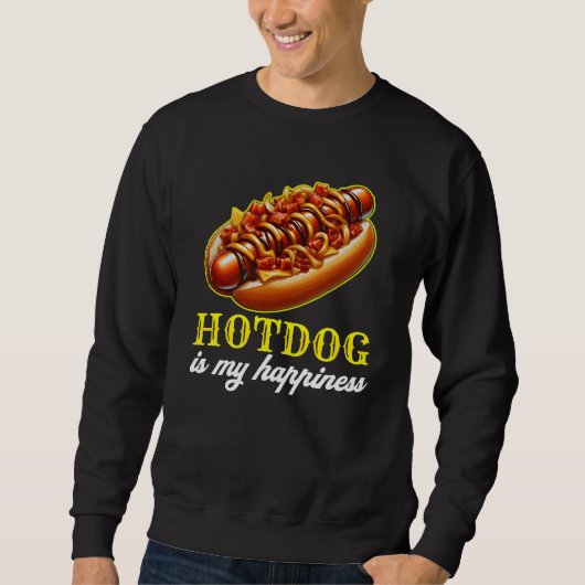 Hotdog is mijn geluk trui (Voorkant)