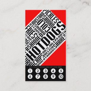 hotdog loyaliteit (wordWEBs) Klantenkaartje