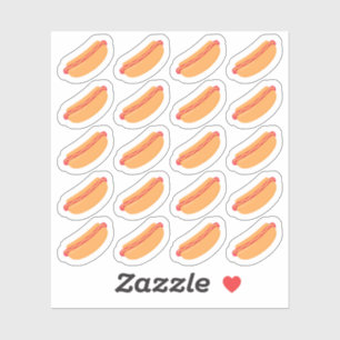 Hotdog Lunch Maaltijd Fast Food Menu Cheat Day Pla Sticker