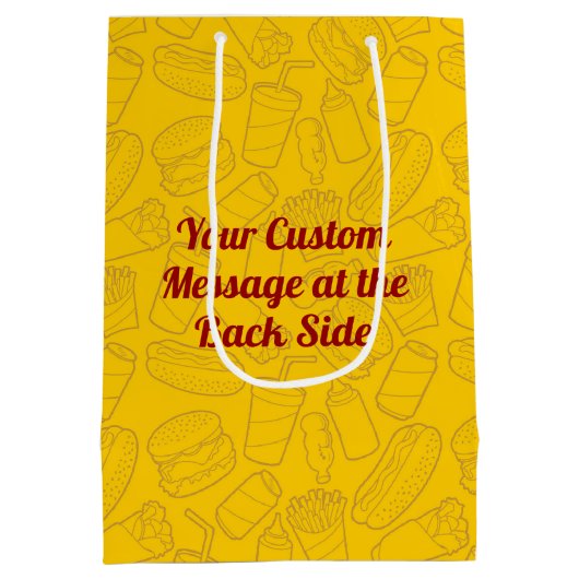 Hotdog Medium Gift Bag Medium Cadeauzakje (Achterkant)