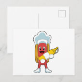 Hotdog met Mosterd Briefkaart (Voorkant / Achterkant)