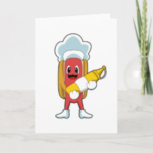 Hotdog met Mosterd Kaart