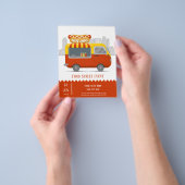 hotdog op straat flyer (Hand)