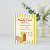 Hotdog Picnic Kaart (Staand voorkant)