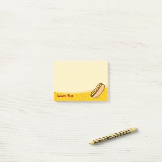 Hotdog Post-it® Notes (Op bureau)