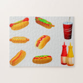HOTDOG PUZZLE. LEGPUZZEL (Horizontaal)