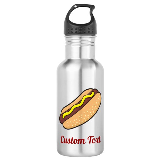 Hotdog Roestless Steel Water Bottle Waterfles (Voorkant)